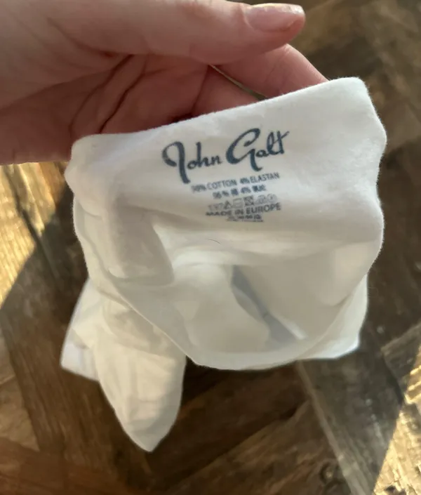 John Galt White Baby Tee - Image 3