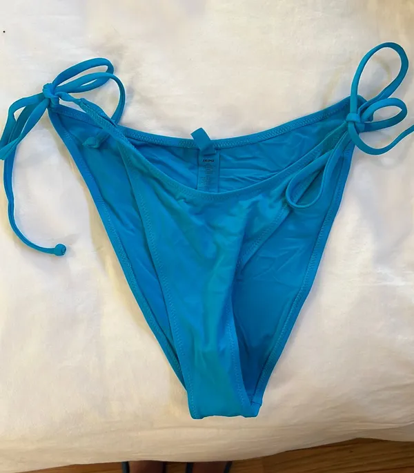 Skims Blue Strappy Bikini Bottoms - Image 2