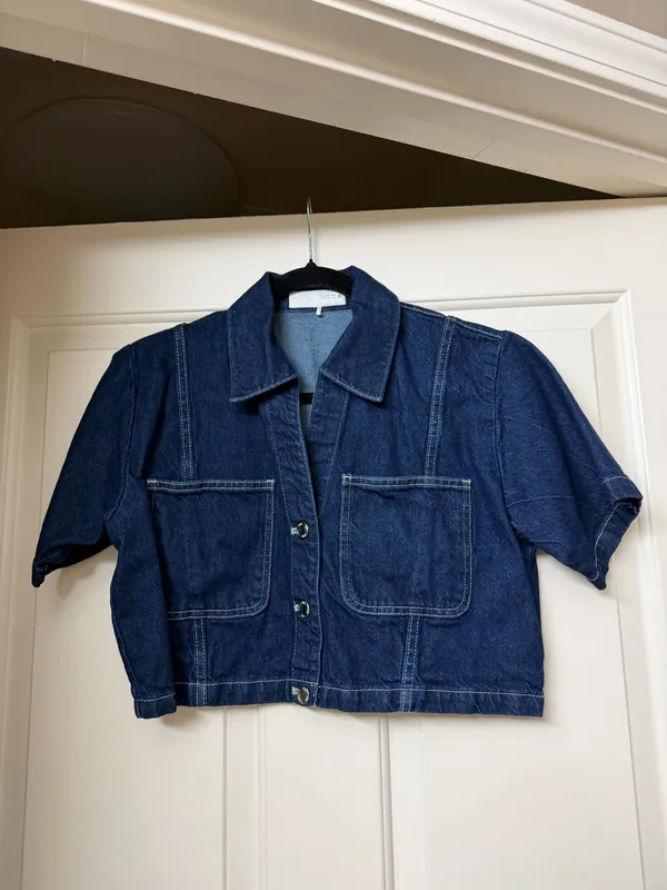Zara Dark Denim Top - Image 4