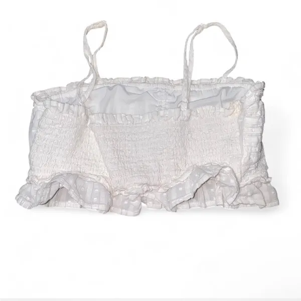 American Eagle Super Cropped Ruffle Top - Image 3