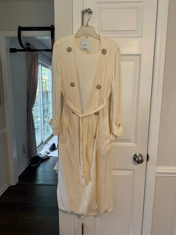 NWOT Mango Double Breasted Belted Trench Jacket - Image 2
