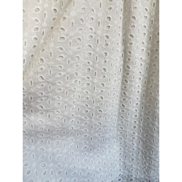 Miss Sparkling White Eyelet‎ Dress Pullover Beach Boho Surplice V Neck Womens XL - Image 3