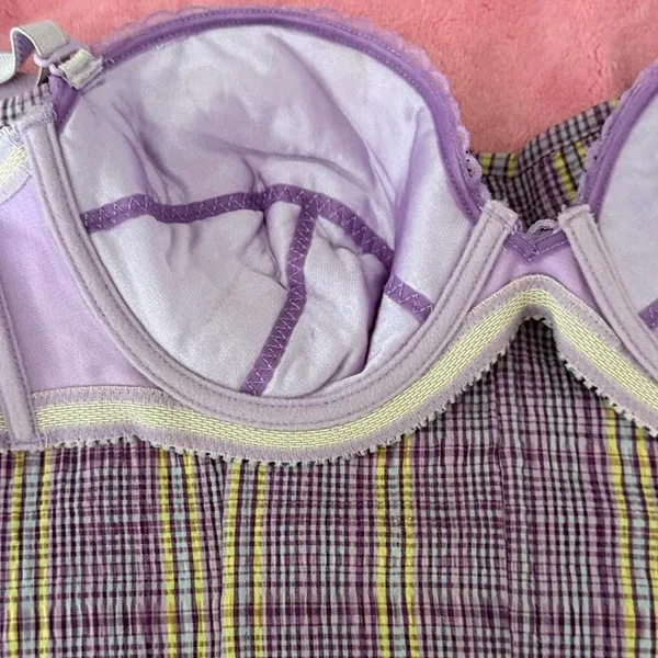 Y2K Vintage Victoria’s Secret Plaid Corset - Image 6