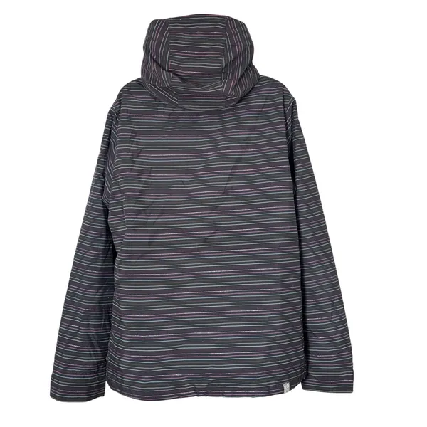 Roxy 5K Silver Snowboard/Ski Jacket Black With Multicolor‎ Pinstripe Size XL - Image 2