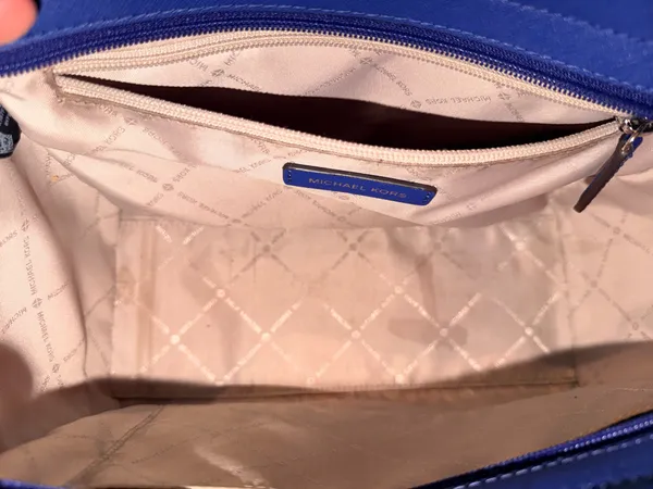 Blue Michael Kors purse - Image 3