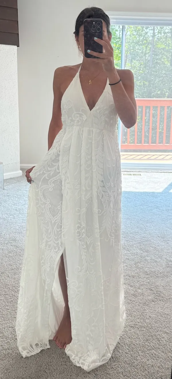 Hello Molly White Maxi Dress - Image 4