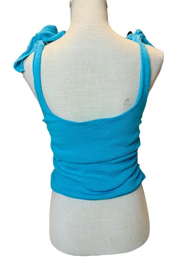 Free People NWOT The Boulevard Tank in Aqua Size Medium - Image 8