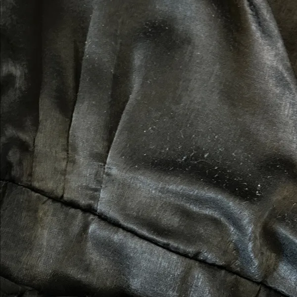 Lulus Wrapped Up In Love Black Satin Faux-Wrap Midi Dress - Image 7