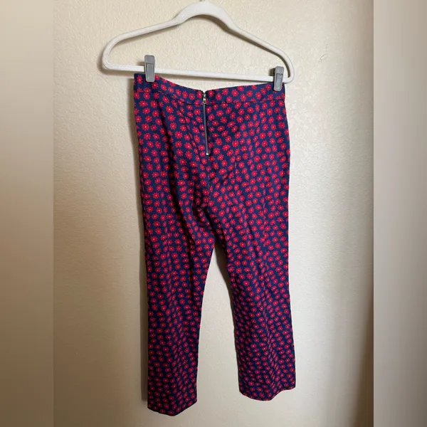 Alice + Olivia‎ Michiko Pintuck Crop Floral Pants Size 2 - Image 7