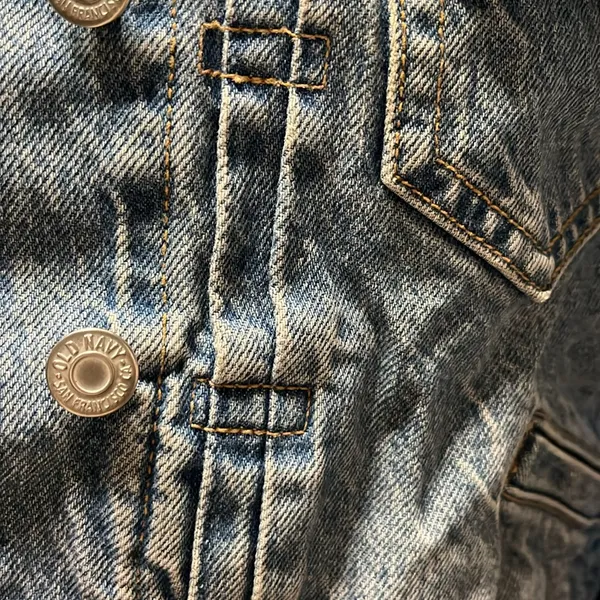 Old Navy Classic Jean Jacket Denim Womens Size Small - Image 5