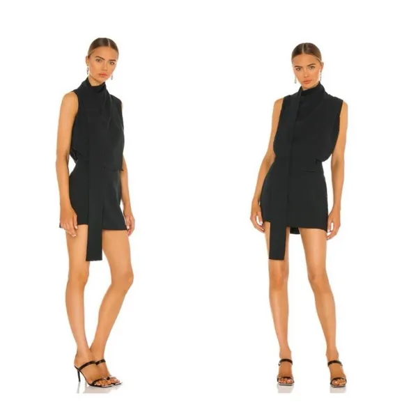 Amanda Uprichard Philippe Mini Dress Eastern Green‎ Size M Revolve Sleeveless - Image 2