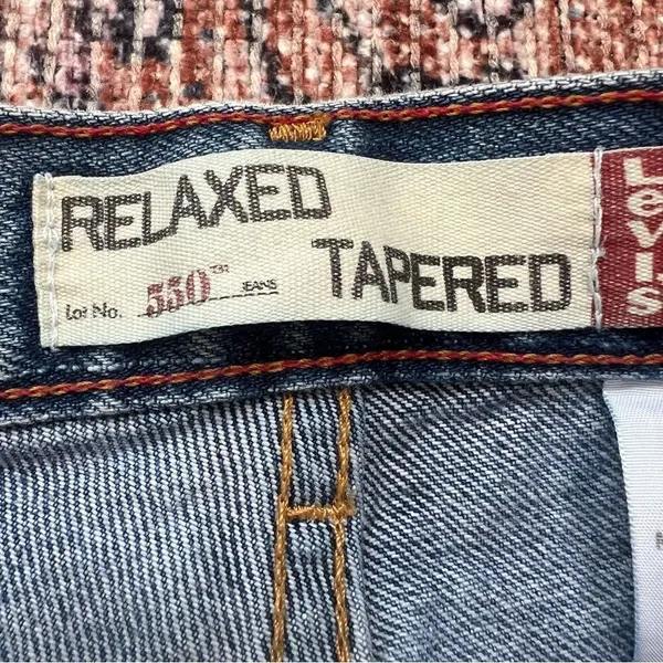 Vintage LEVI’s 550 High Rise Relaxed Fit Tapered Leg Mom Jeans Blue Size 10 - Image 6