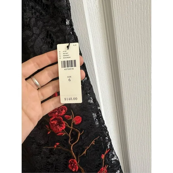 NWT Nicole Miller New York Anthropologie Sequin Midtown Lace Dress Dress Size 6 - Image 6