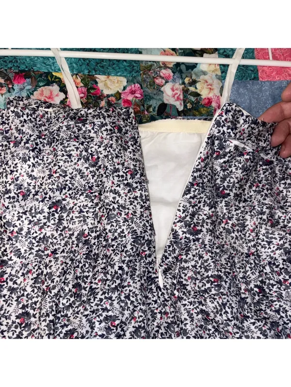 J.Crew Woman’s Sz 2 Strapless Sundress Floral Ruffle Dress With Back Zipper - Image 6