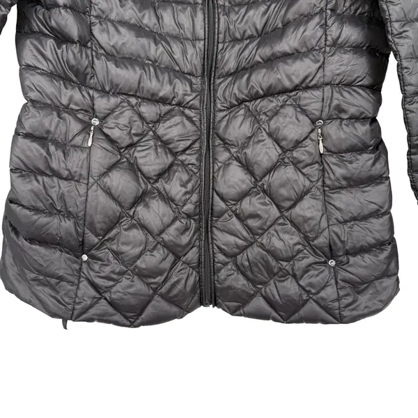 Lauren Ralph Lauren Womens Black Quilted Puffer Jacket Down Fill Size M No Hood‎ - Image 3