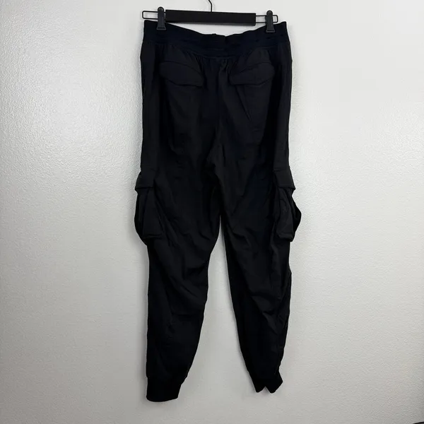 Lululemon Cargo Pants Womens Black Dance Studio Jogger Ribbed Cuff 29x27 - Image 6
