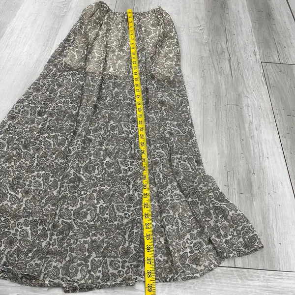 Hollister Paisley Maxi Skirt XS Cream Boho Coquette Fairycore Festival Flowy - Image 8