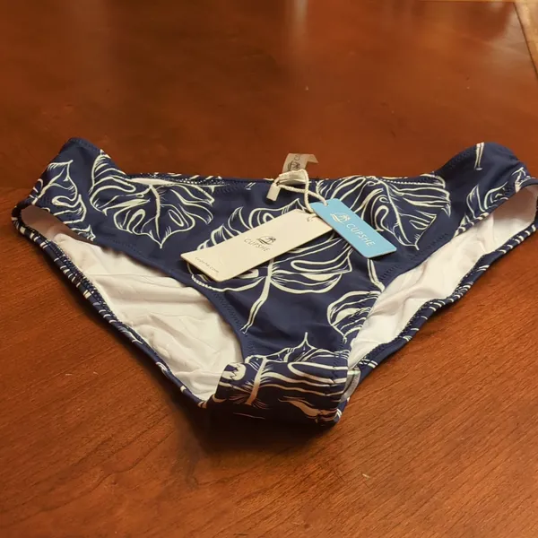 Cupshe Leaves Print Bikini Bottom Size M - Image 4