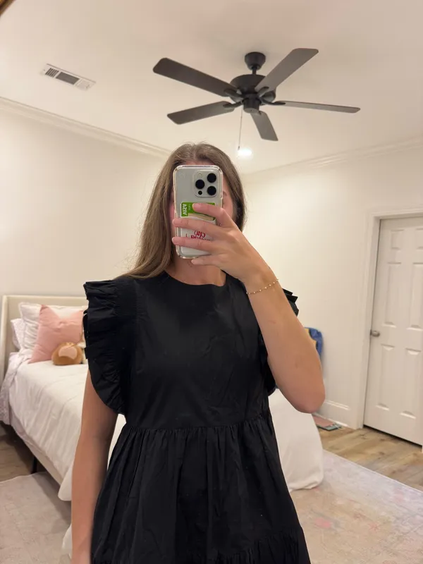 English Factory Dress Black Ruffle - Image 4