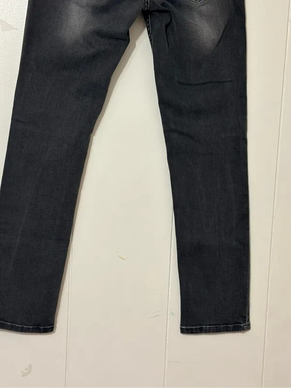 Anine Bing Low Rise Skinny Jeans Faded Black Size 24 - Image 9