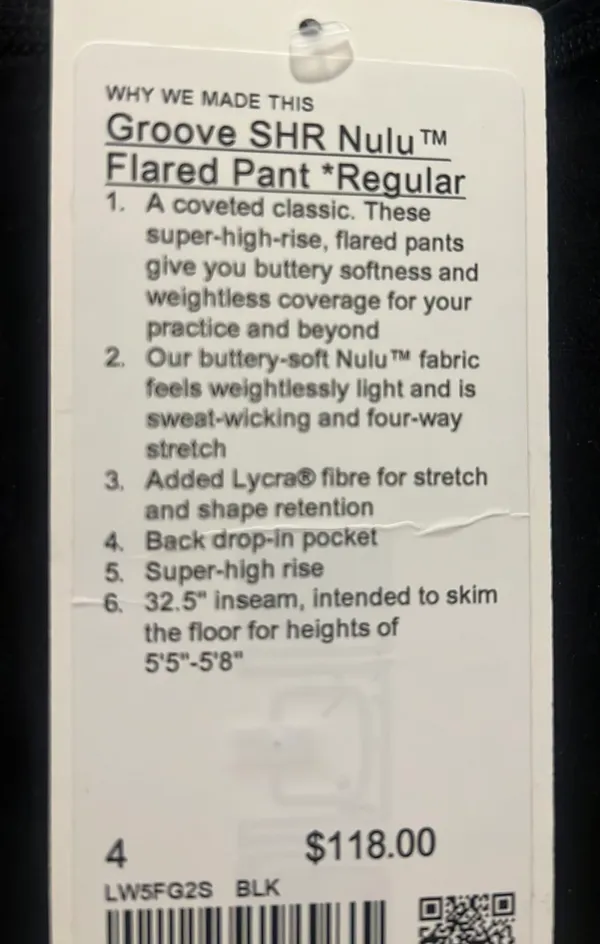 Lululemon SHR Nulu Flared Pant Regular - Image 3