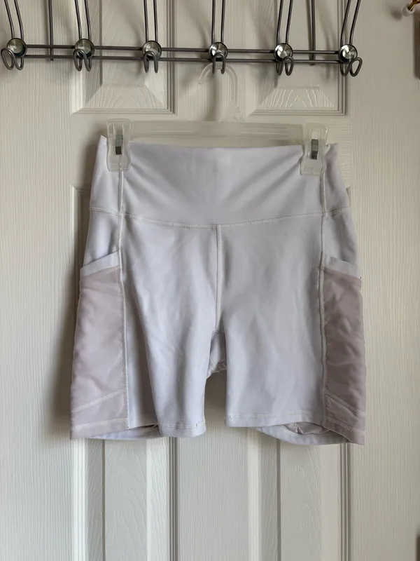 Black & White Biker Shorts  - Image 6