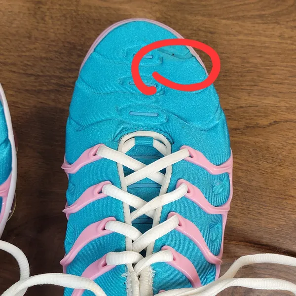Nike Air VaporMax Plus Easter Women's Sneakers 7.5 Blue Pink Athletic CW7014-100 - Image 11