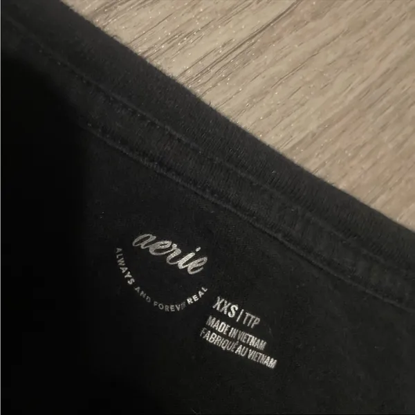 Aerie Black Short Sleeve Tee - Image 2