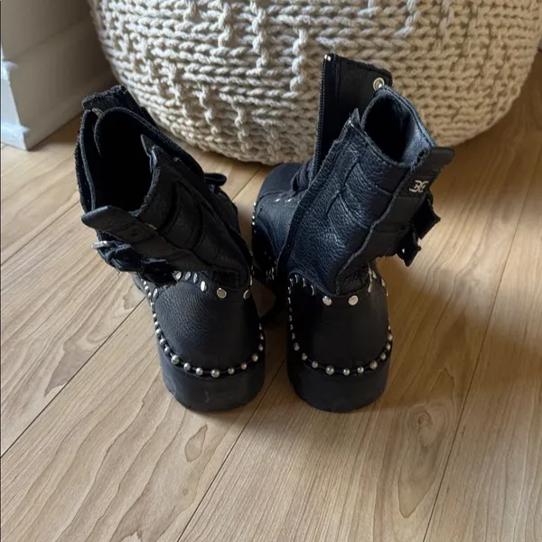 Sam Edelman Black Studded Combat Boots - Image 5