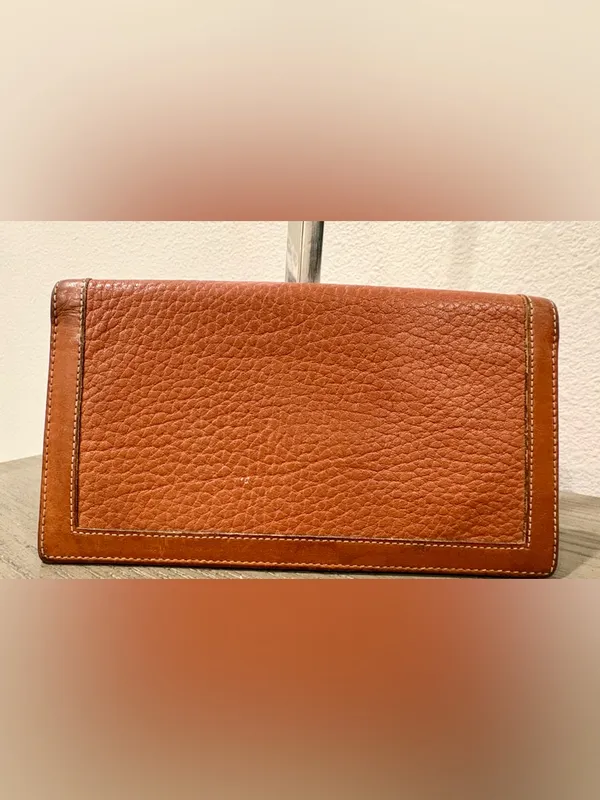 Vintage Dooney & Bourke Pebbled Leather All-Weather Leather Checkbook Cover - Image 2