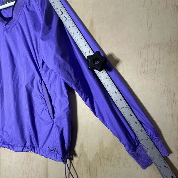 Cabelas Women's Medium‎ Purple Long Sleeve Nylon Windbreaker - Image 8