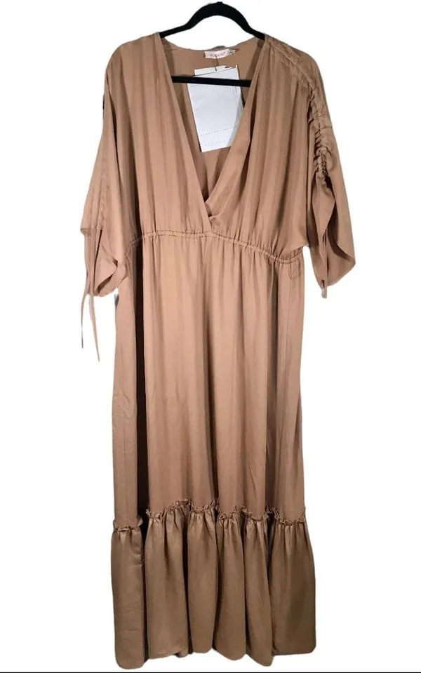 Shoe Dazzle Deep V Maxi Dress Size 2Xl NW Detailed Tag. - Image 2