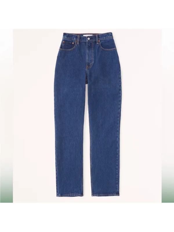 Abercrombie Curve Love Ultra High Rise 90s Straight Jean Sz 29 Regular - Image 4
