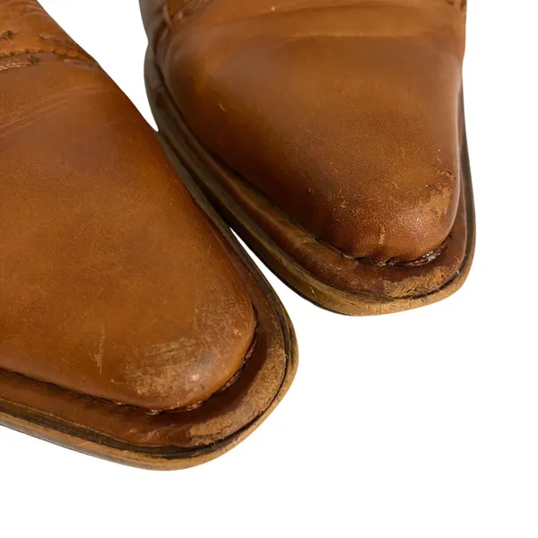 PIKOLINOS Slip On Slide Sandals Clogs Women's Size 37 Leather Cognac‎ - Image 4