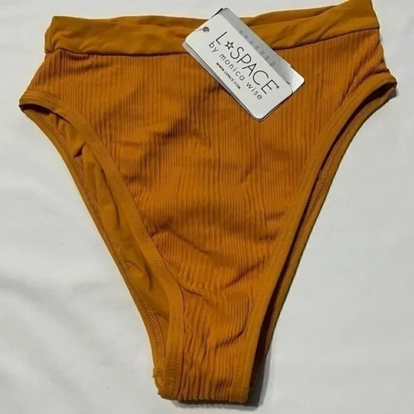 L*Space NWT‎ French Cut Swim Briefs Size Medium Color Mandarin - Image 7