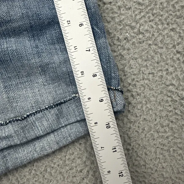 7 For All Mankind Dojo Denim Jean Shorts 2" Low Rise Festival Retro Women's 31 - Image 9