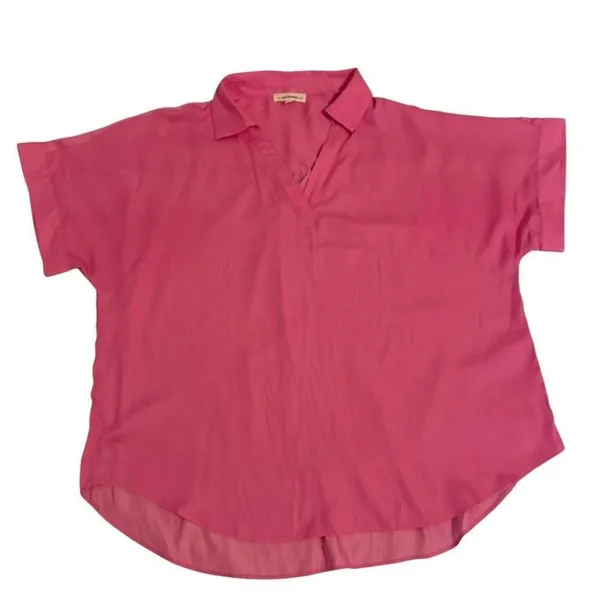 ✨EESOME COLLARD PINK SZ MEDIUM BLOUSE✨ - Image 2