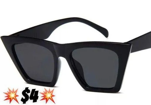 💥$4💥 Trendy Bold Black Cat eye Sunglasses - Image 2