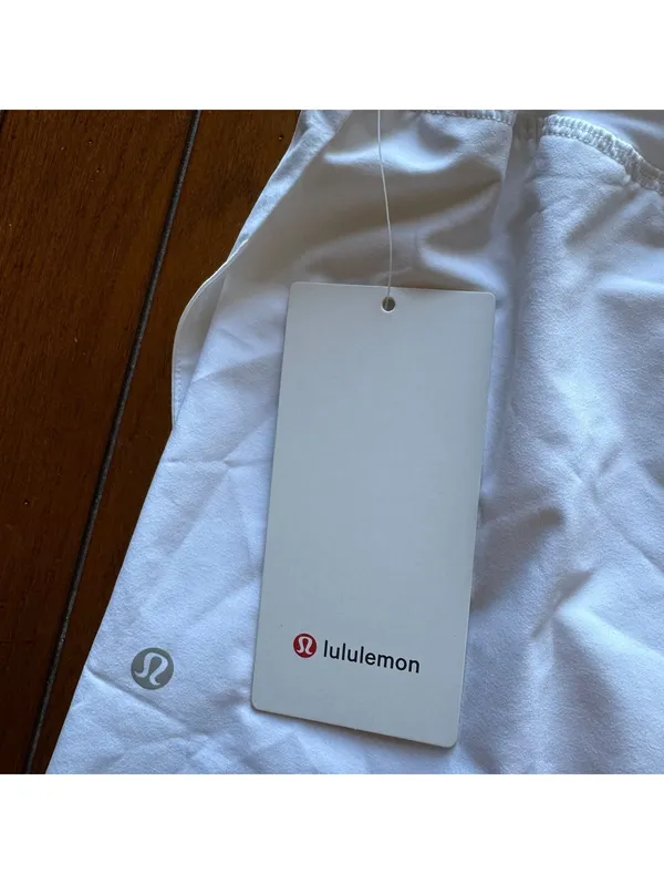 Lululemon Fast & Free Short High Rise 3” Split White Size XL/Size 12 NWT - Image 4