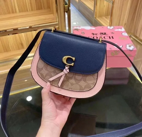 Coach Remi Saddle Bag In Colorblock Signature Canvas 2316 - Image 2