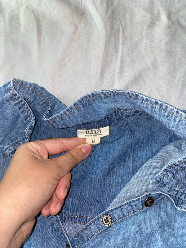 a.n.a Denim Top - Image 2