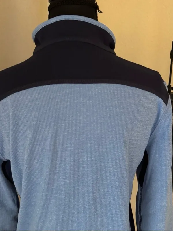 Brooks Brothers Sport 1/4 Zip Pullover Blue Athletic Top Women M - Image 5
