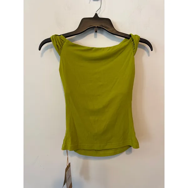 OGL Move Sprout Green Asymmetrical One Shoulder Brami Tank Top Size XS New NWT - Image 3