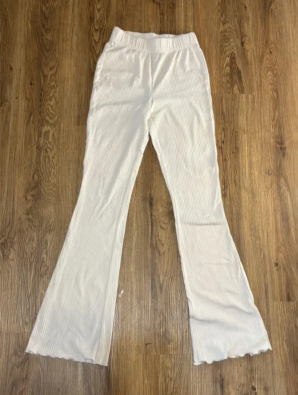 Cream Flared Leggings Wild Fable Bell Bottom - Image 3
