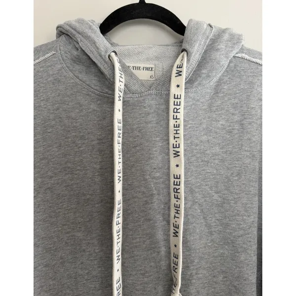 Free‎ People We The Free We Hoodie Heather Gray Women's Size XS - Image 3
