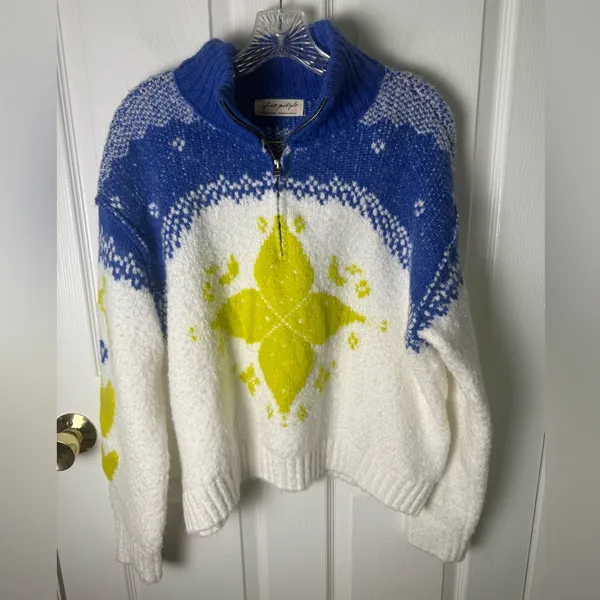 Free People Mythical Pullover in Starbright Combo XS - Image 2