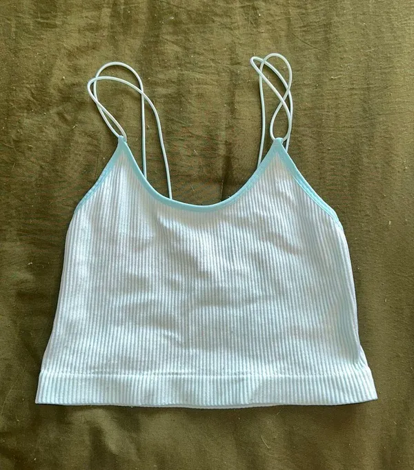 Forever 21 Light Blue Cropped Tank - Image 2