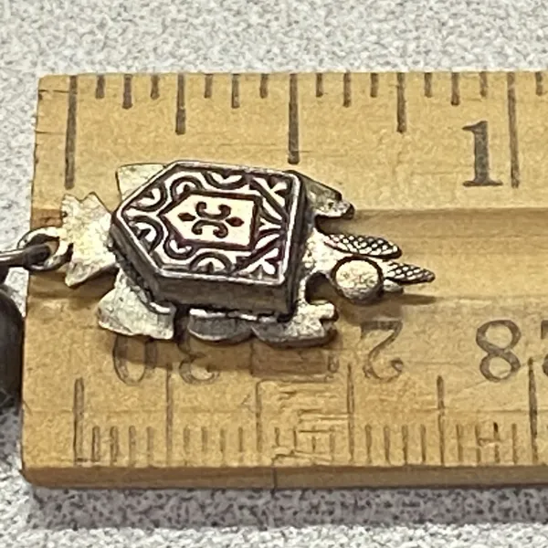 Vintage 800 Silver Cookoo Clock Bird Charm Pendant - Image 9