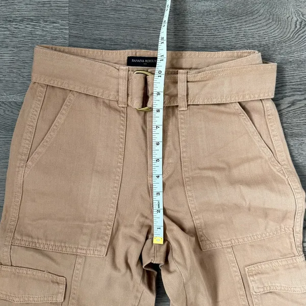 Banana‎ Republic Factory Utility Cargo Pant - Size 00 Petite - Iced Latte - NWOT - Image 8