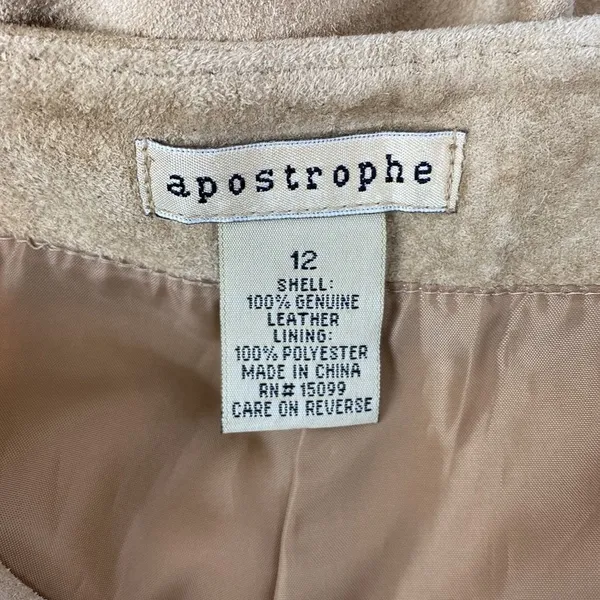 100% Suede Leather High Waist Pants From Apostrophe 12 - Image 7
